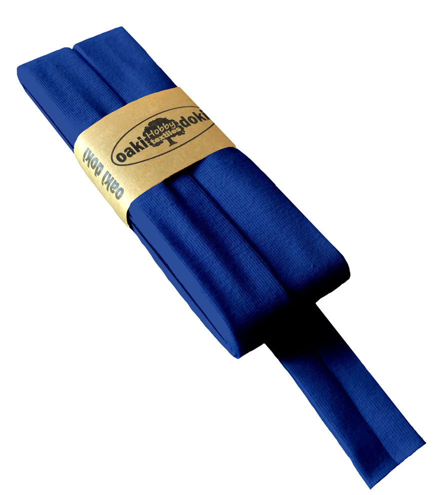 Jersey Schrägband 40/20mm Coupon blau