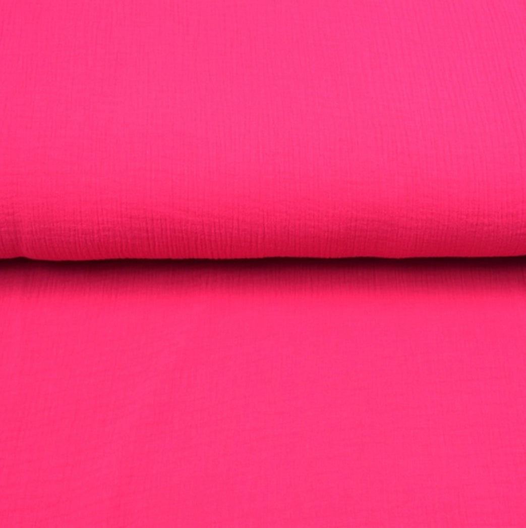 Musselin uni pink