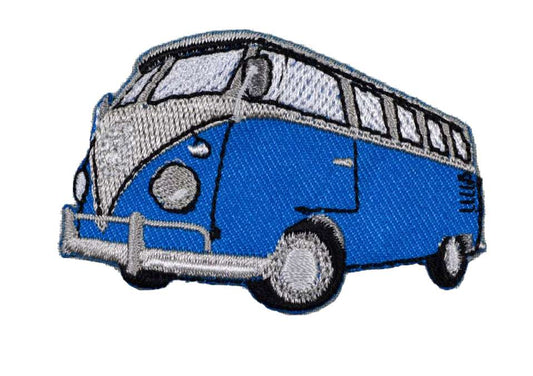 Applikation Bulli Van blau