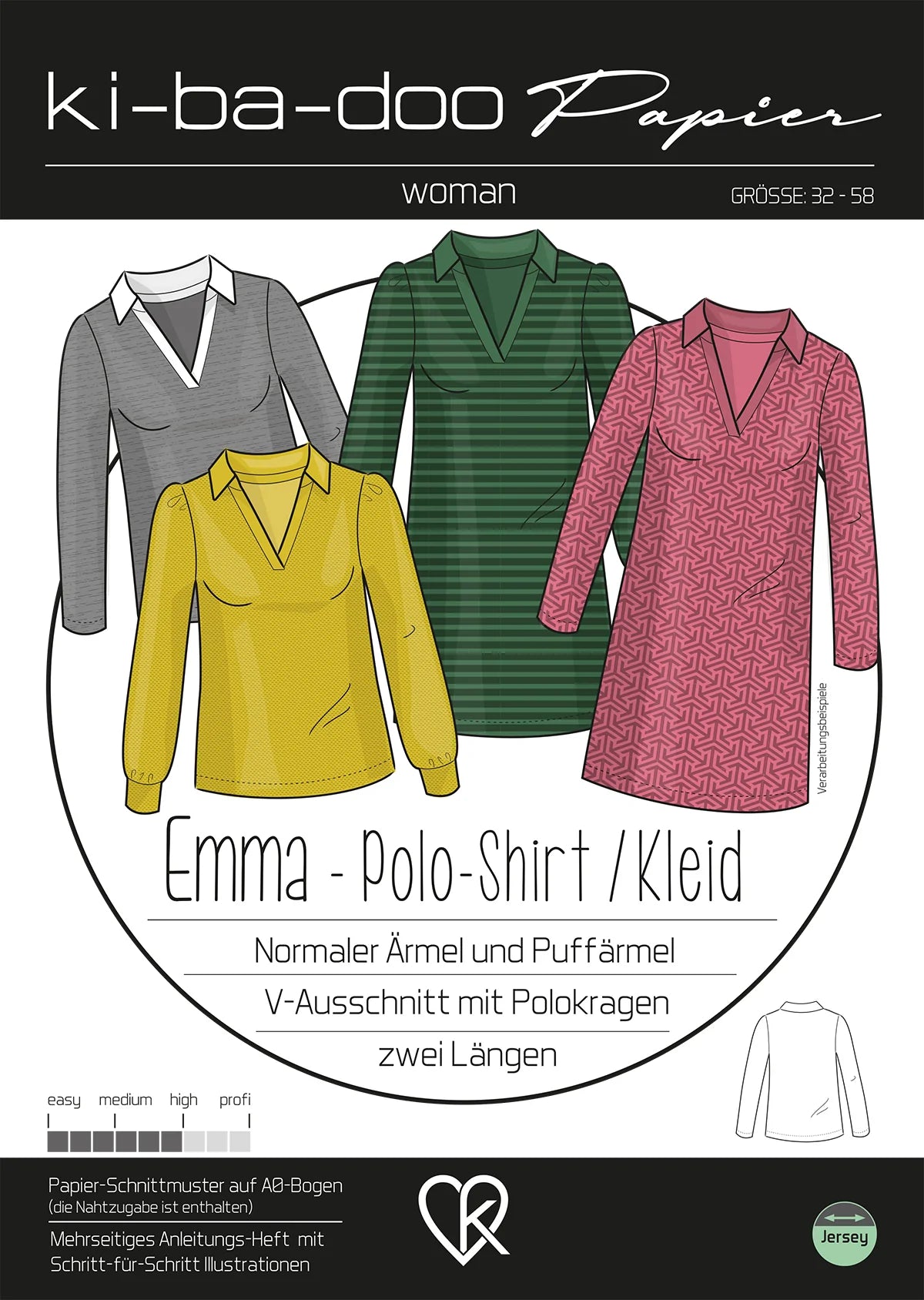 Ki-ba-doo Polo Shirt/ Kleid Emma Damen