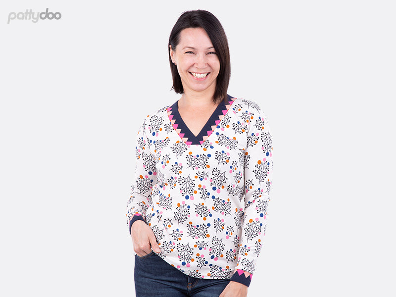 Pattydoo Damen Shirt & Kleid mit V-Ausschnitt Grace