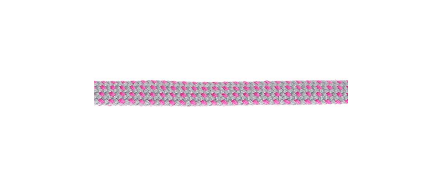 Hoodieband 10mm grau/pink