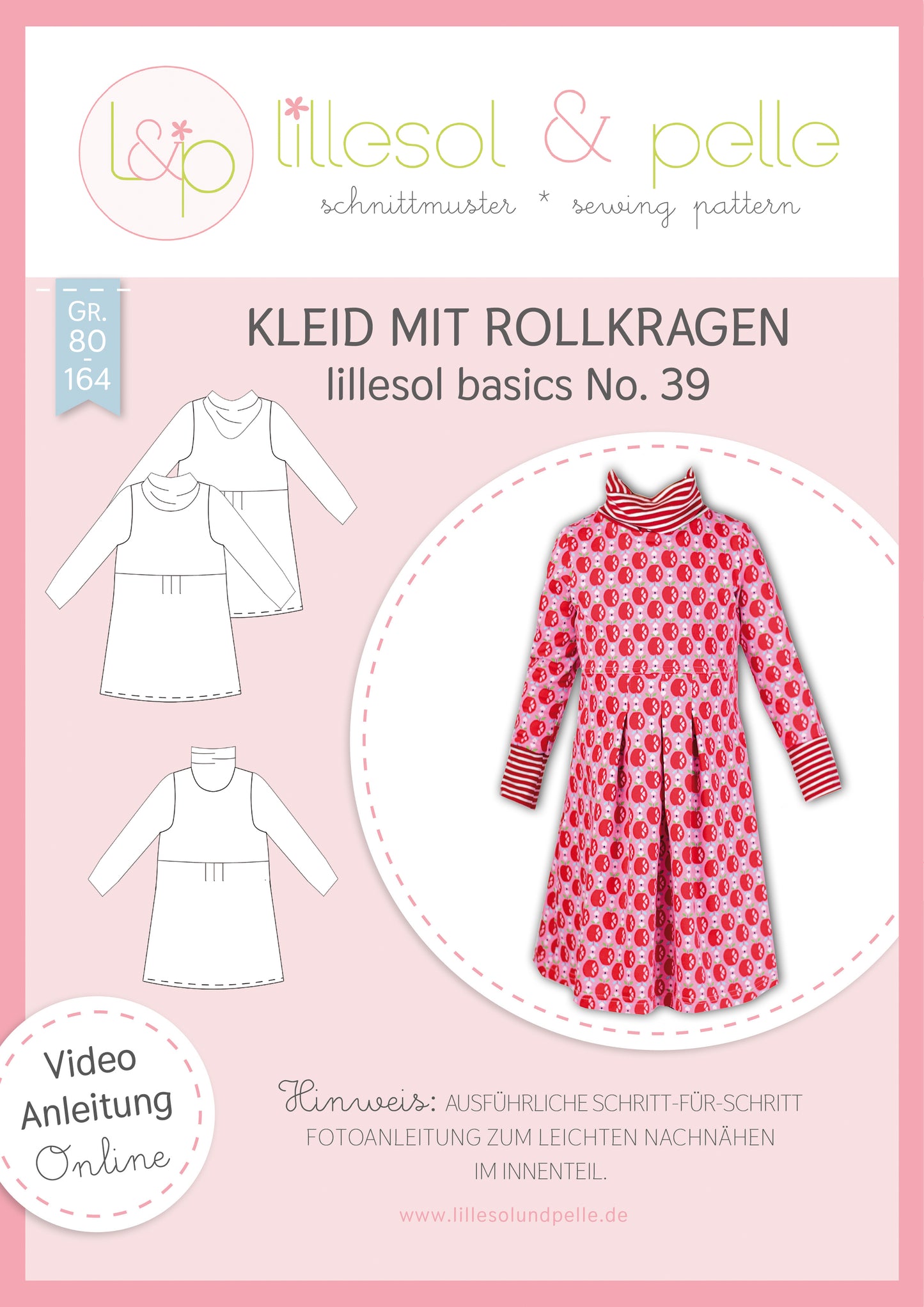 Lillesol und Pelle No.39 Kleid mit Rollkragen - Kinder